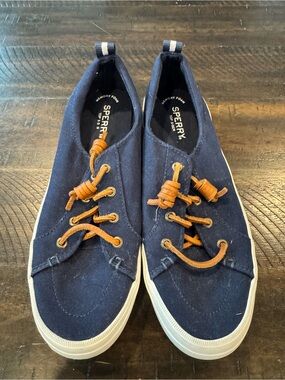 Sperry Women’s Top-Sider Navy Canvas Shoes – Size 9